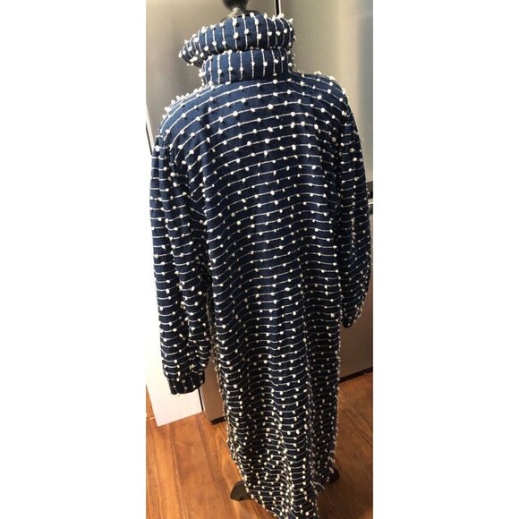 Vtg Marena Marena Two Inc Overcoat Duster F Knots Boho Artsy Rare Oversized - Picture 11 of 13